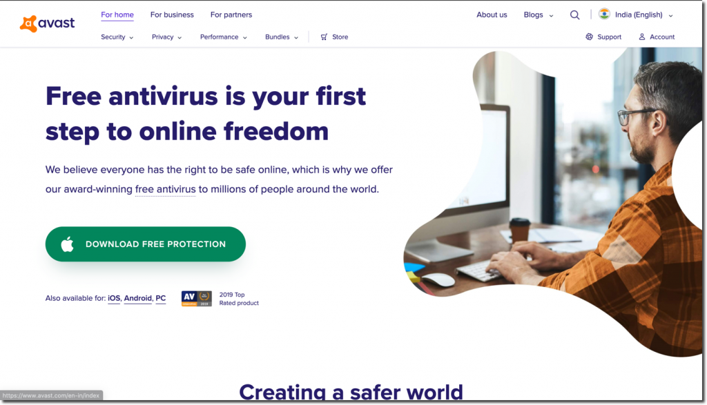 avast antivirus homepage