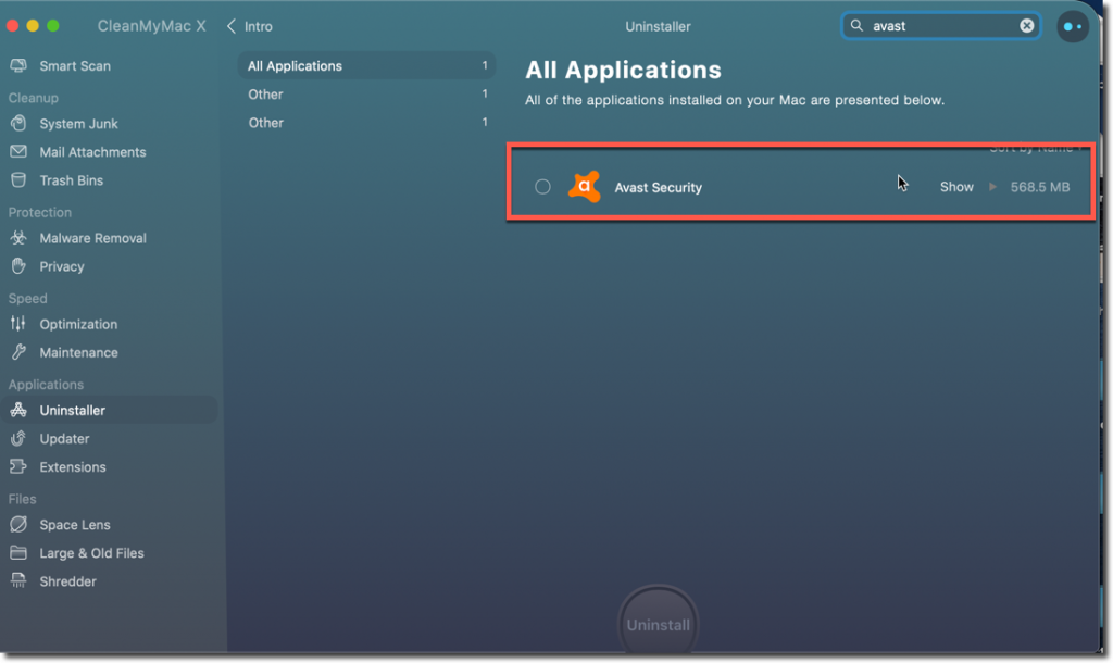 how to remove avast antivirus from my mac