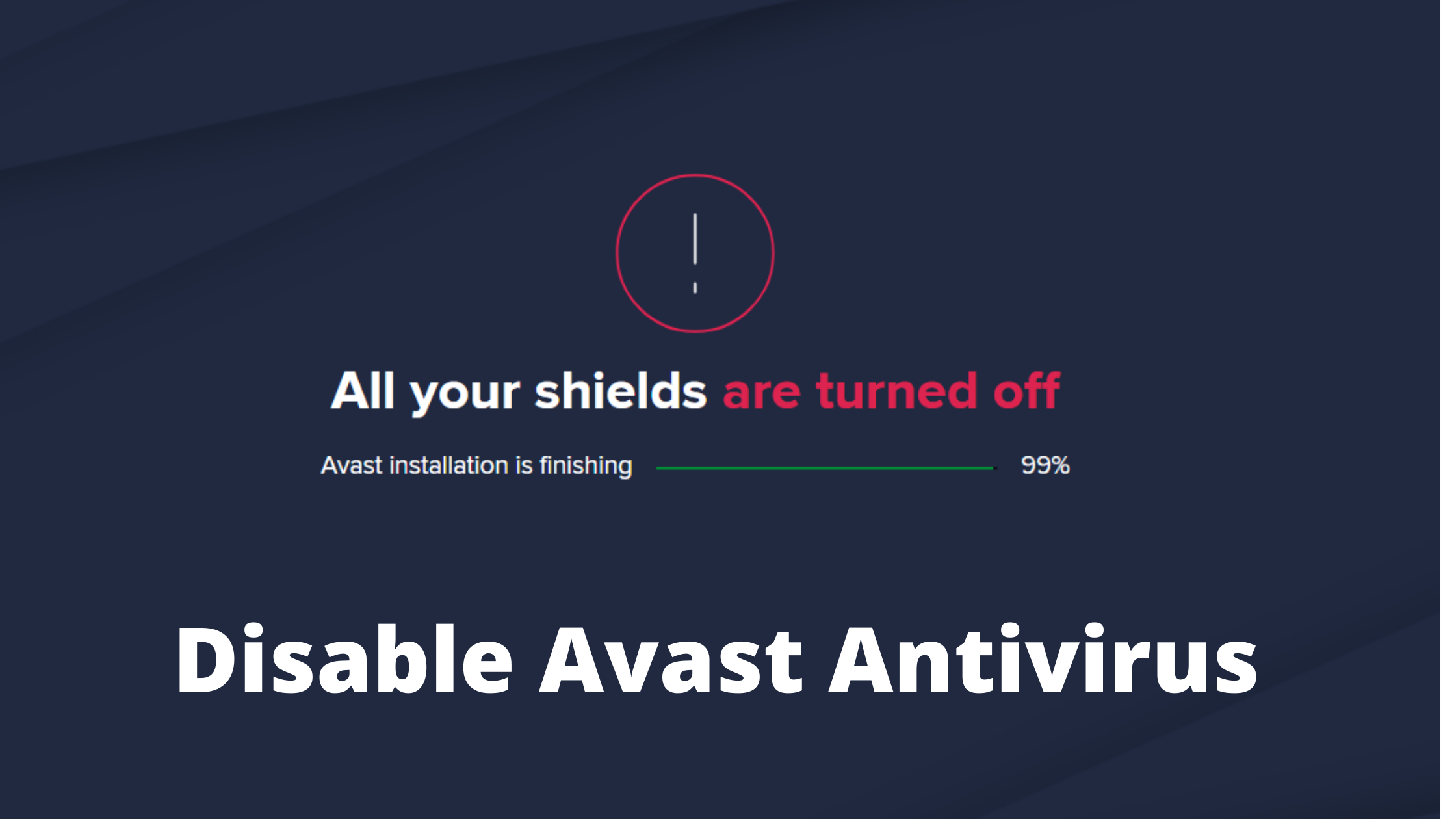 how to turn off avast internet security