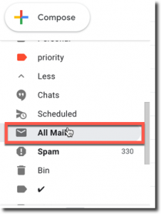 all mail in gmail