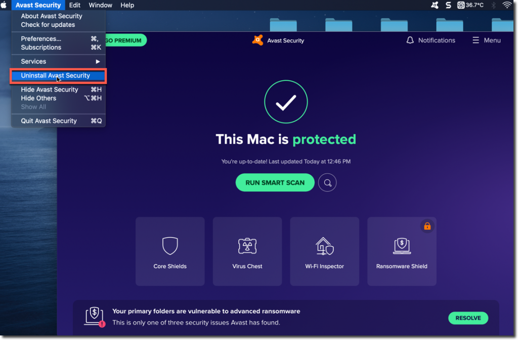 remove avast from mac computer