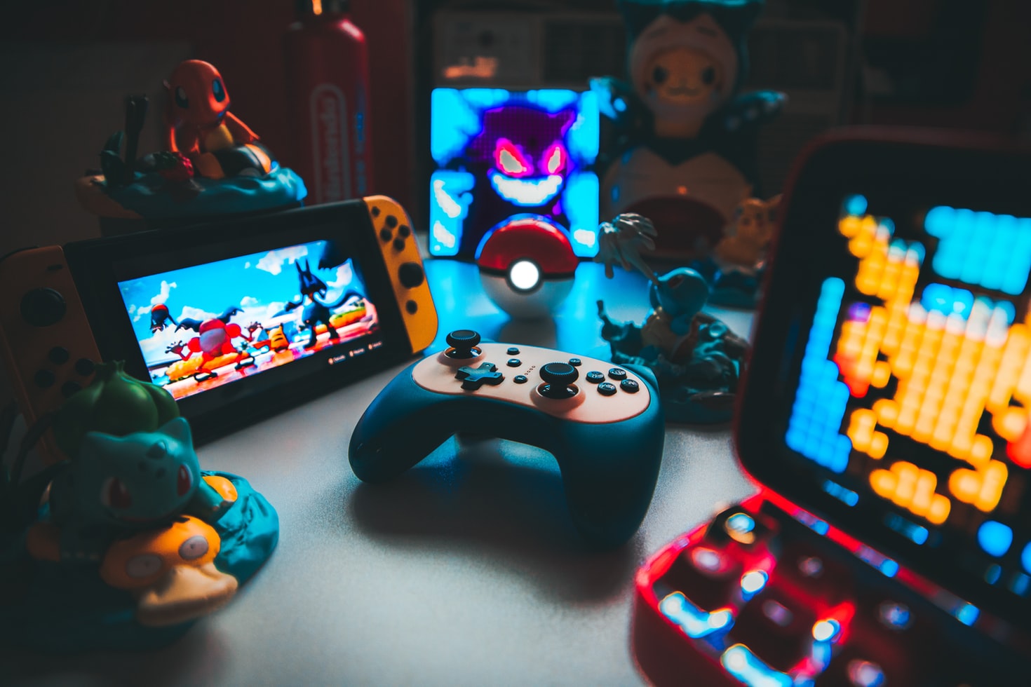 Various gaming consoles on a table